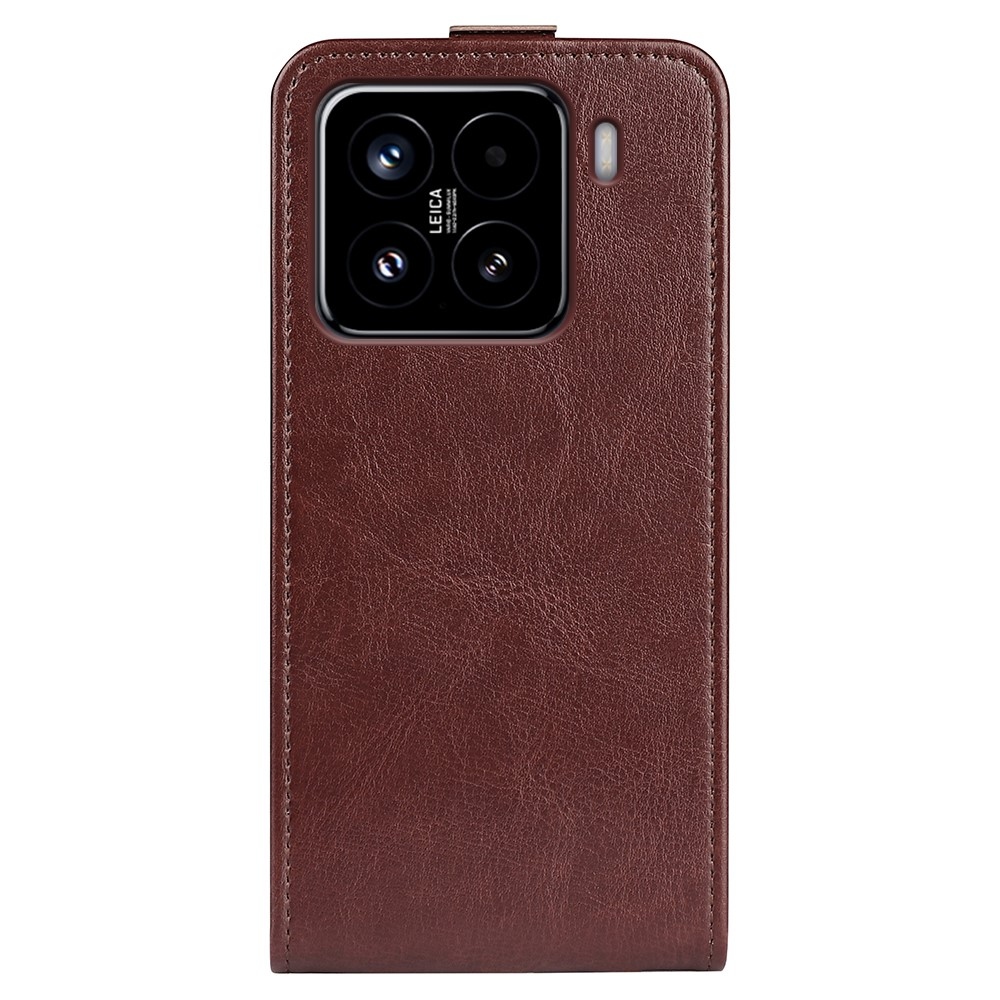 Vertical knížkové pouzdro na Xiaomi 15 - hnědé