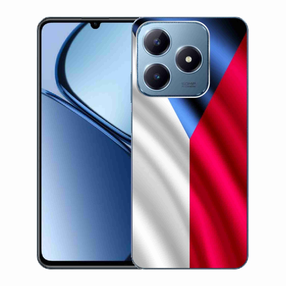 Gelový kryt mmCase na Realme C63 - česká vlajka