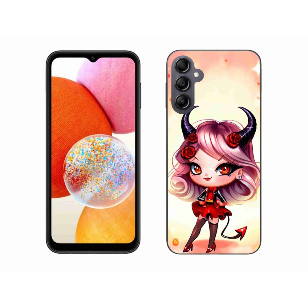 Gelový kryt mmCase na Samsung Galaxy A14 4G/5G - kreslená čertice
