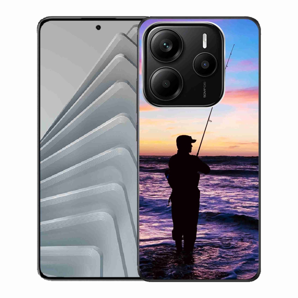 Gelový kryt mmCase na Xiaomi Redmi Note 14 5G - rybaření 1