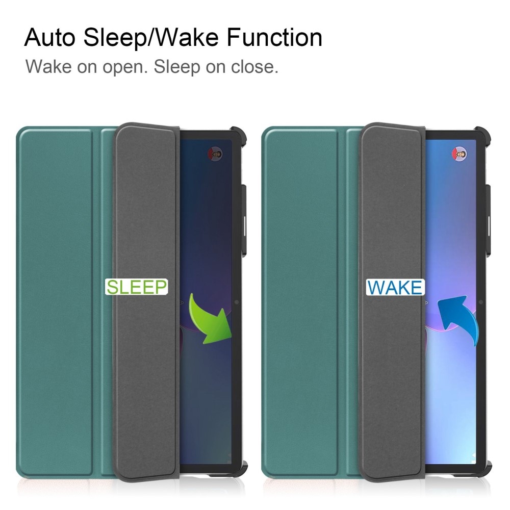 Case chytré zavírací pouzdro na Lenovo Tab P11 Pro (2.Gen) - zelené