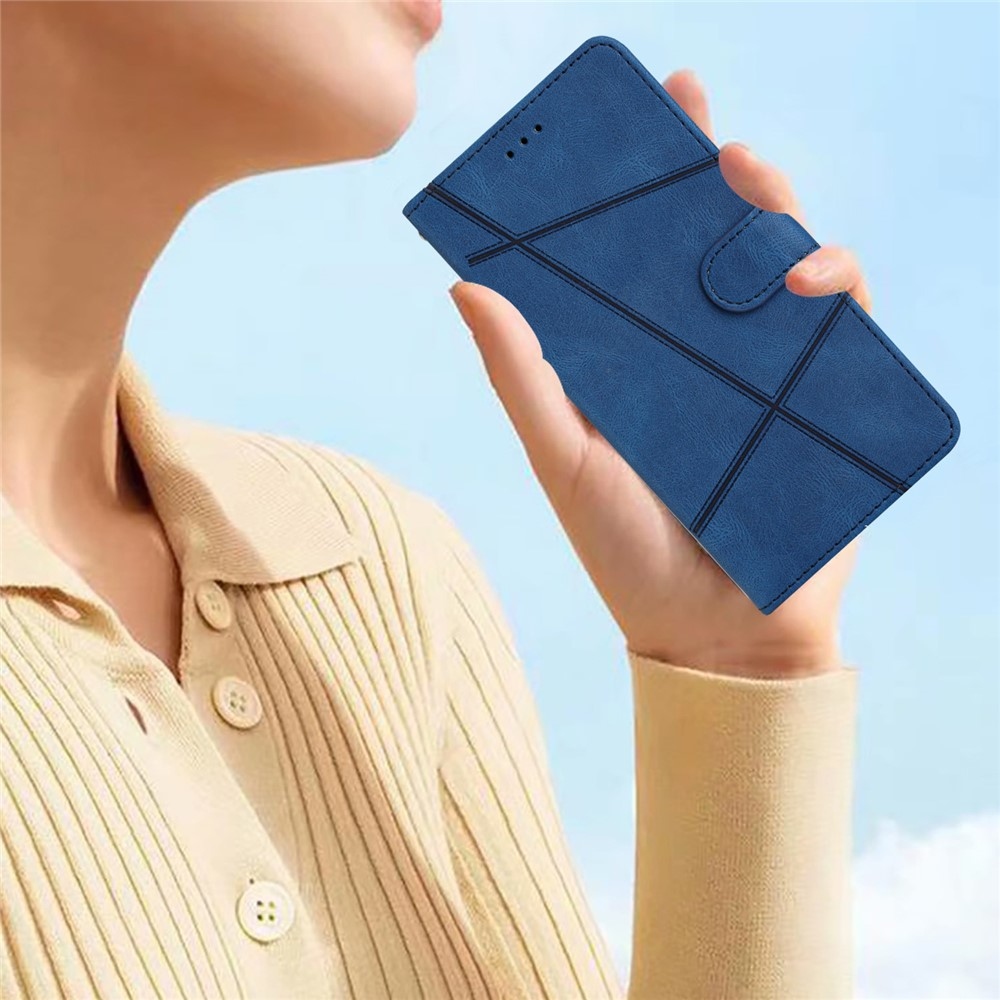 Line knížkové pouzdro na Samsung Galaxy S25 FE - modré