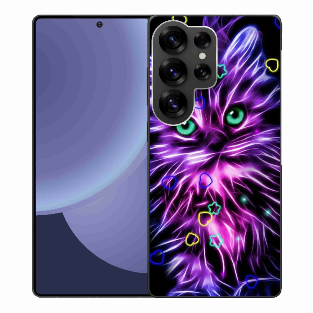 Gelový kryt mmCase na Samsung Galaxy S25 Ultra - abstraktní kočka