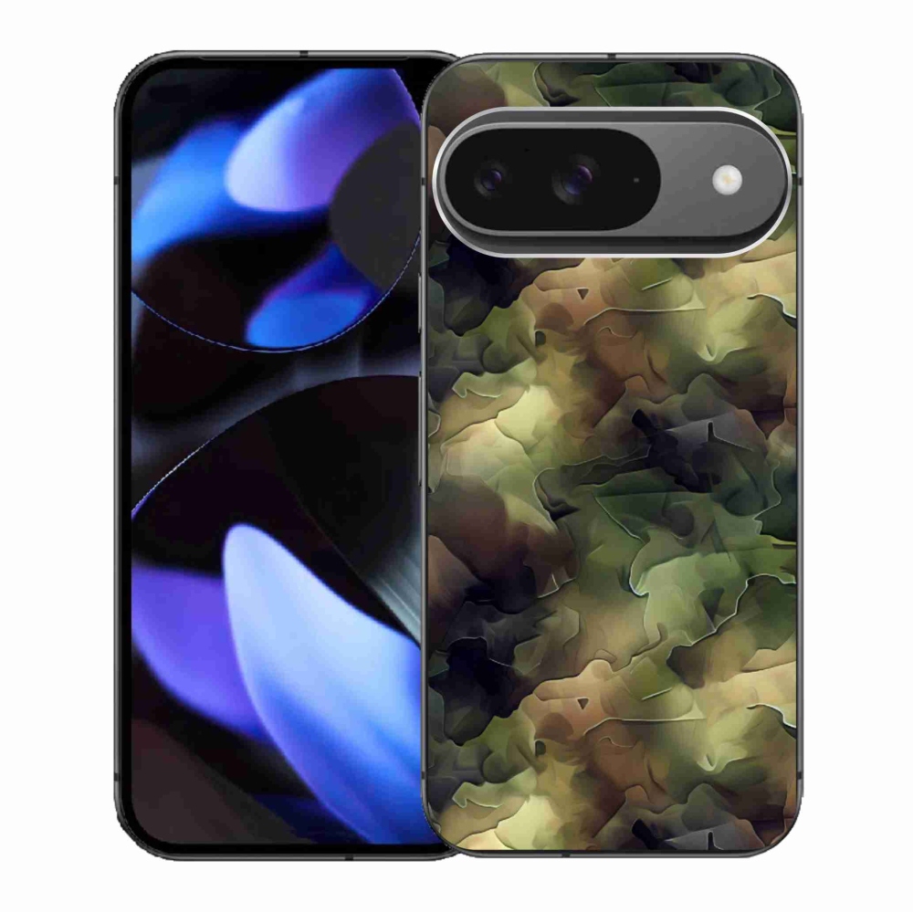 Gelový kryt mmCase na Google Pixel 9/9 Pro - maskáčový vzor 10