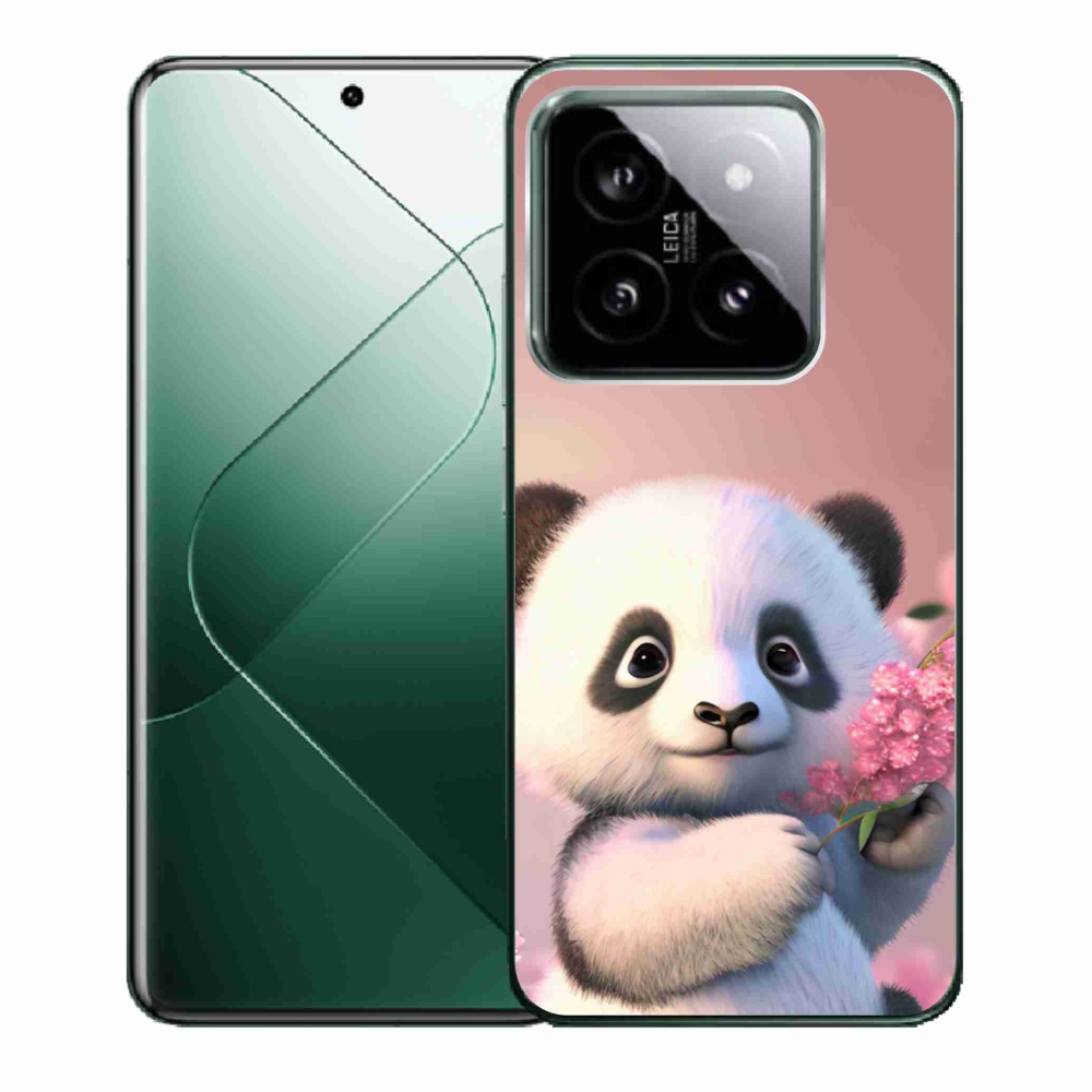 Gelový kryt mmCase na Xiaomi 14 - roztomilá panda