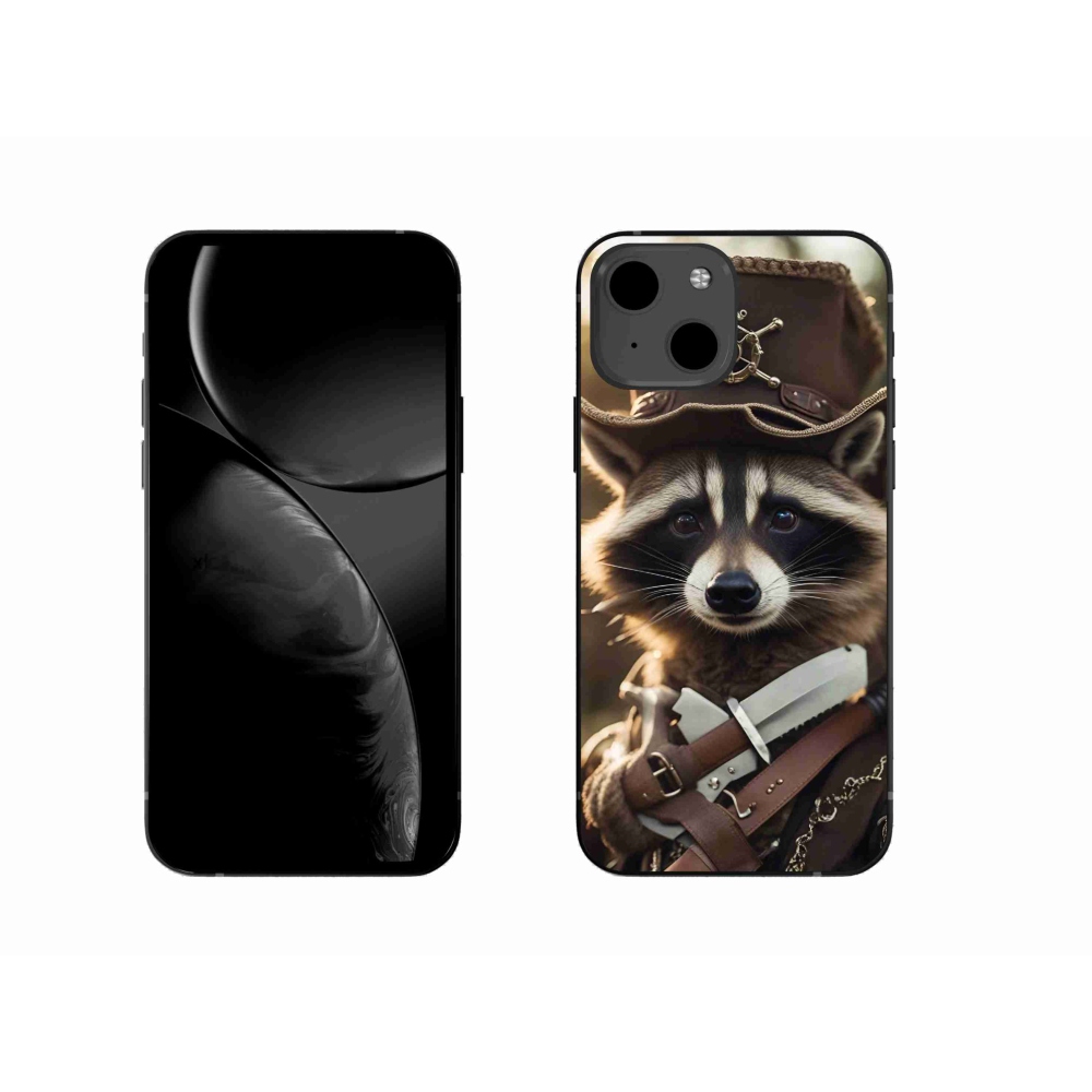 Gelový kryt mmCase na iPhone 13 - mýval v uniformě