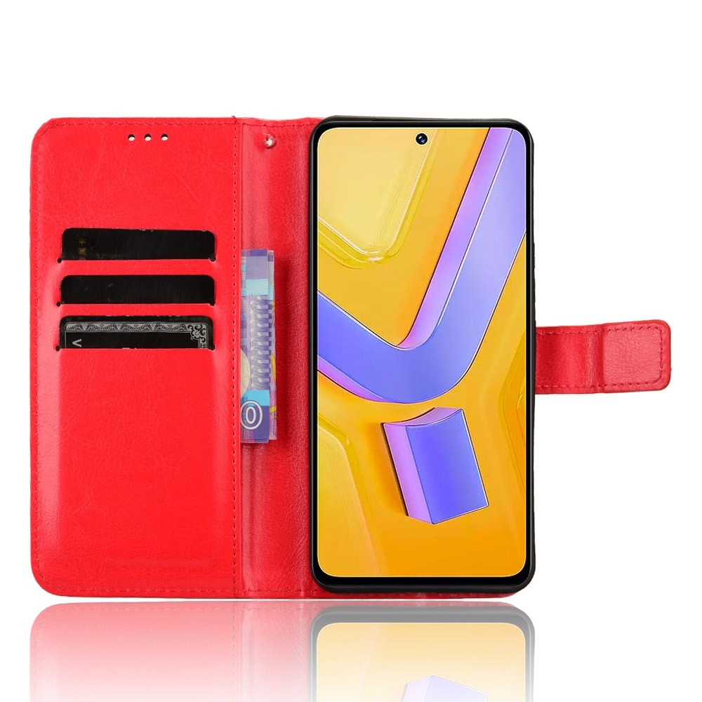 Crazy knížkové pouzdro na Vivo V40 SE 4G/5G - červené