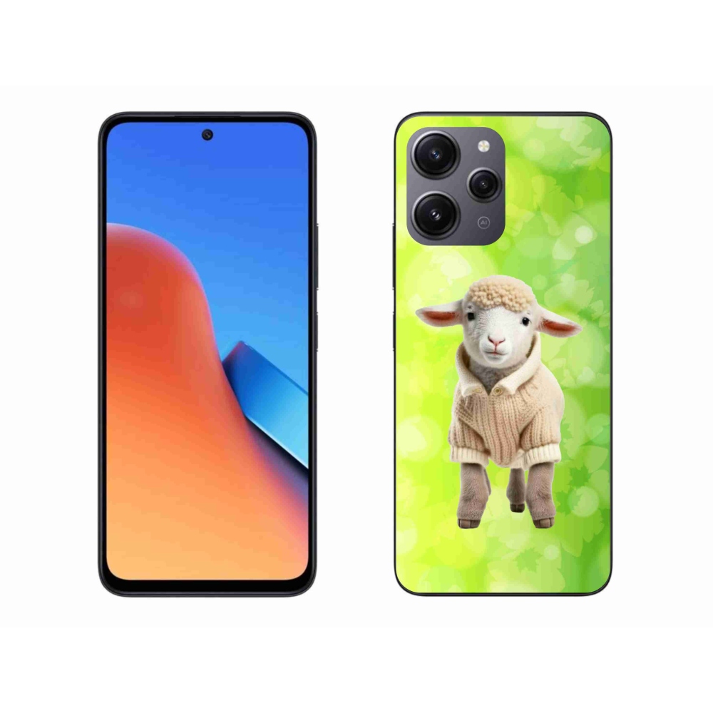 Gelový kryt mmCase na Xiaomi Redmi 12 - jehně ve svetru