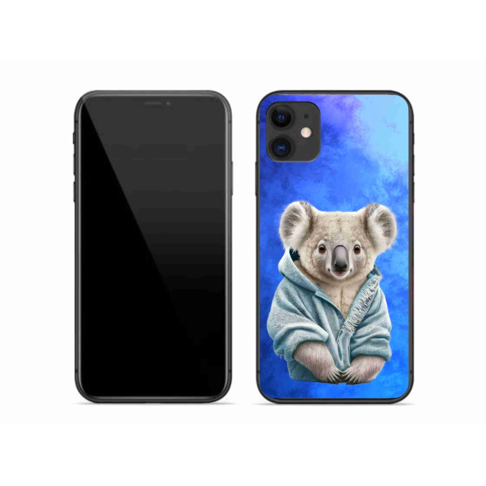 Gelový kryt mmCase na iPhone 11 - koala ve svetru