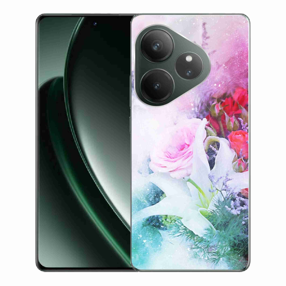 Gelový kryt mmCase na Realme GT 6 5G/GT 6T 5G - květiny 4