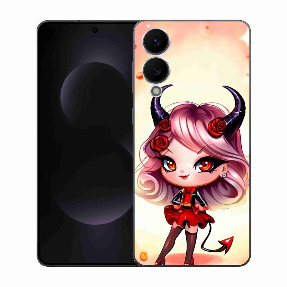 Gelový kryt mmCase na Samsung Galaxy S25 Edge - kreslená čertice