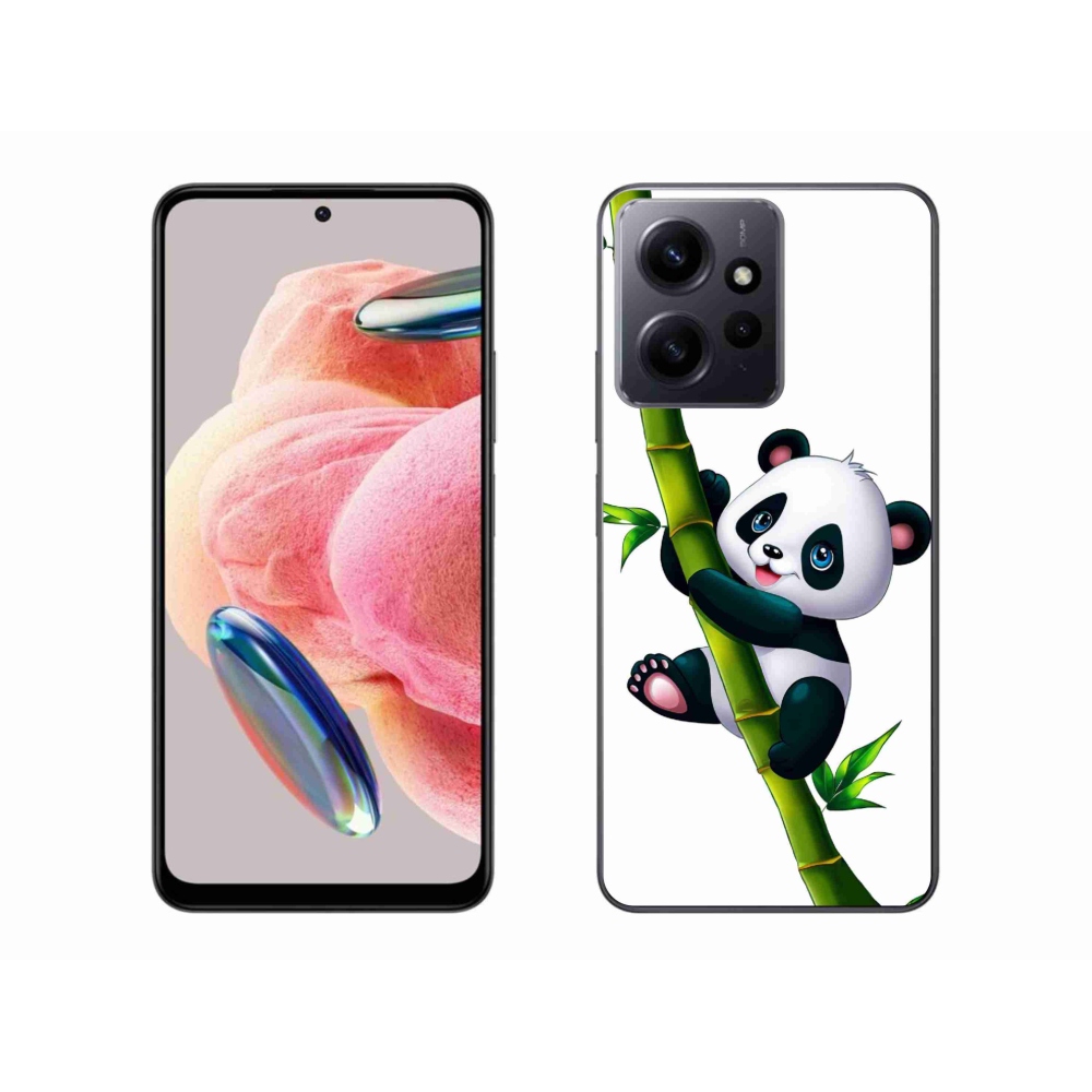 Gelový kryt mmCase na Xiaomi Redmi Note 12 4G - panda na bambusu