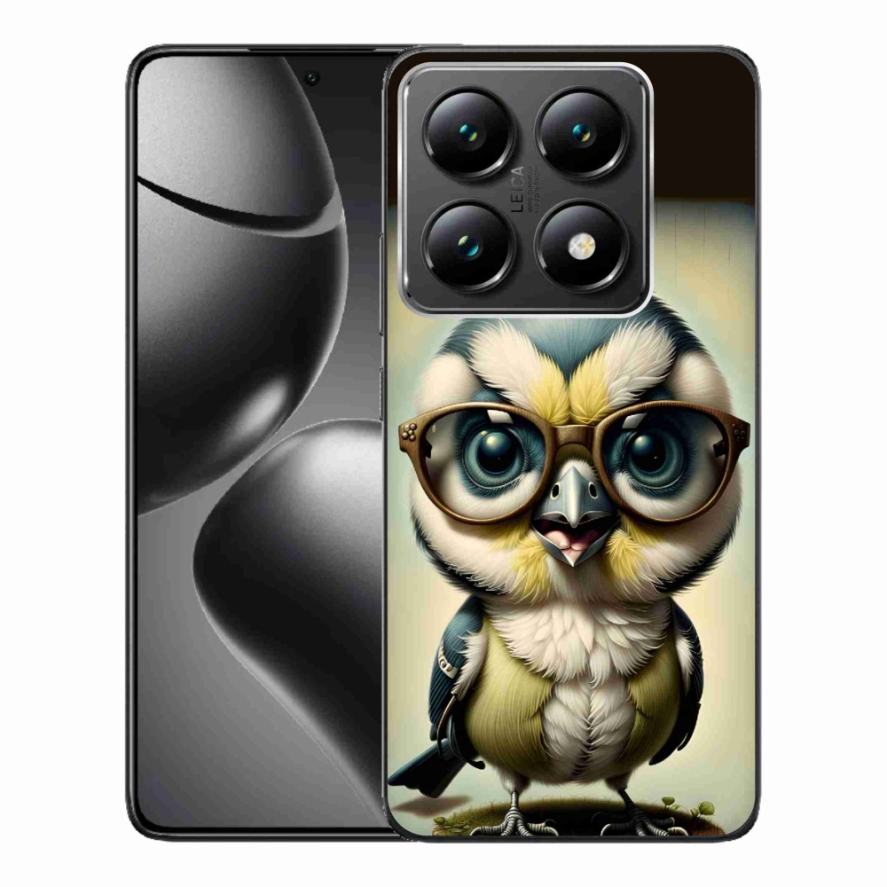Gelový kryt mmCase na Xiaomi 14T Pro - mládě s brýlemi