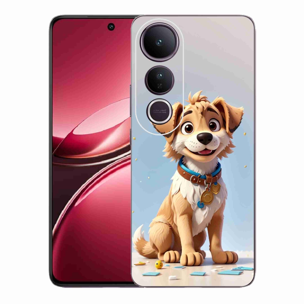 Gelový kryt mmCase na Vivo V50 Lite 4G/5G - kreslené štěně
