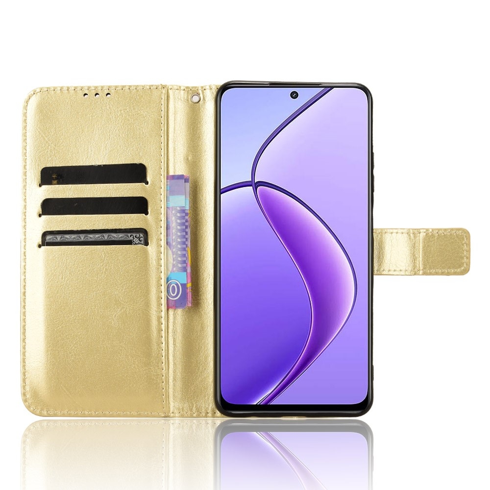 Crazy knížkové pouzdro na Realme 12 5G/12x 5G - zlaté