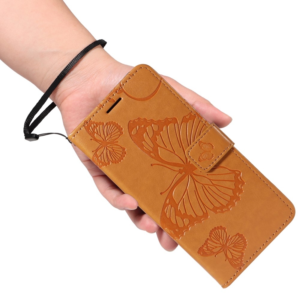 Big Butterfly knížkové pouzdro na Xiaomi Redmi Note 14 - žluté