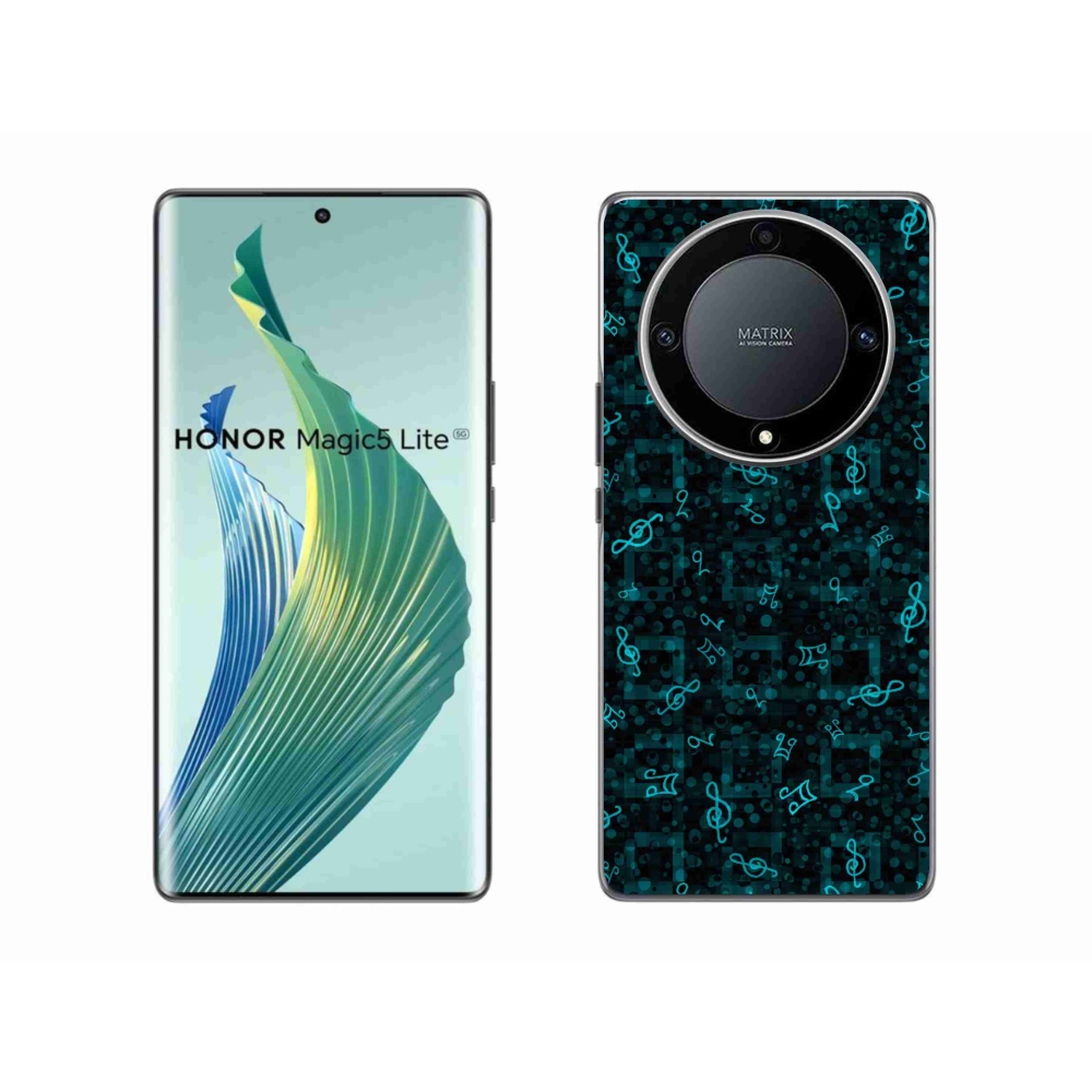 Gelový kryt mmCase na Honor Magic 5 Lite 5G - noty 1