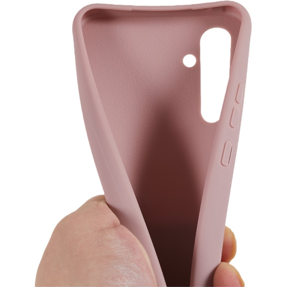 Lany gelový obal se šňůrkou na Samsung Galaxy S25 - tmavěrůžový