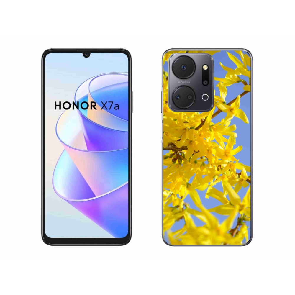 Gelový kryt mmCase na Honor X7a - žluté květy