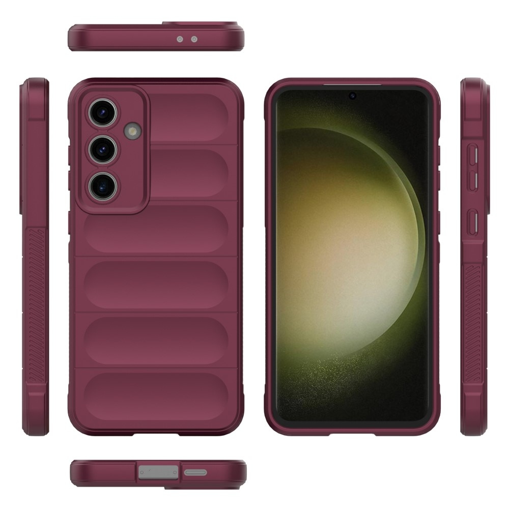 Rugg odolný gelový obal na Samsung Galaxy S24 FE - vínový