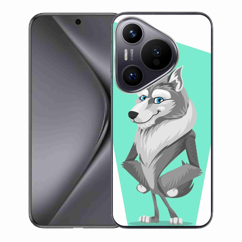 Gelový kryt mmCase na Huawei Pura 70 - kreslený vlk