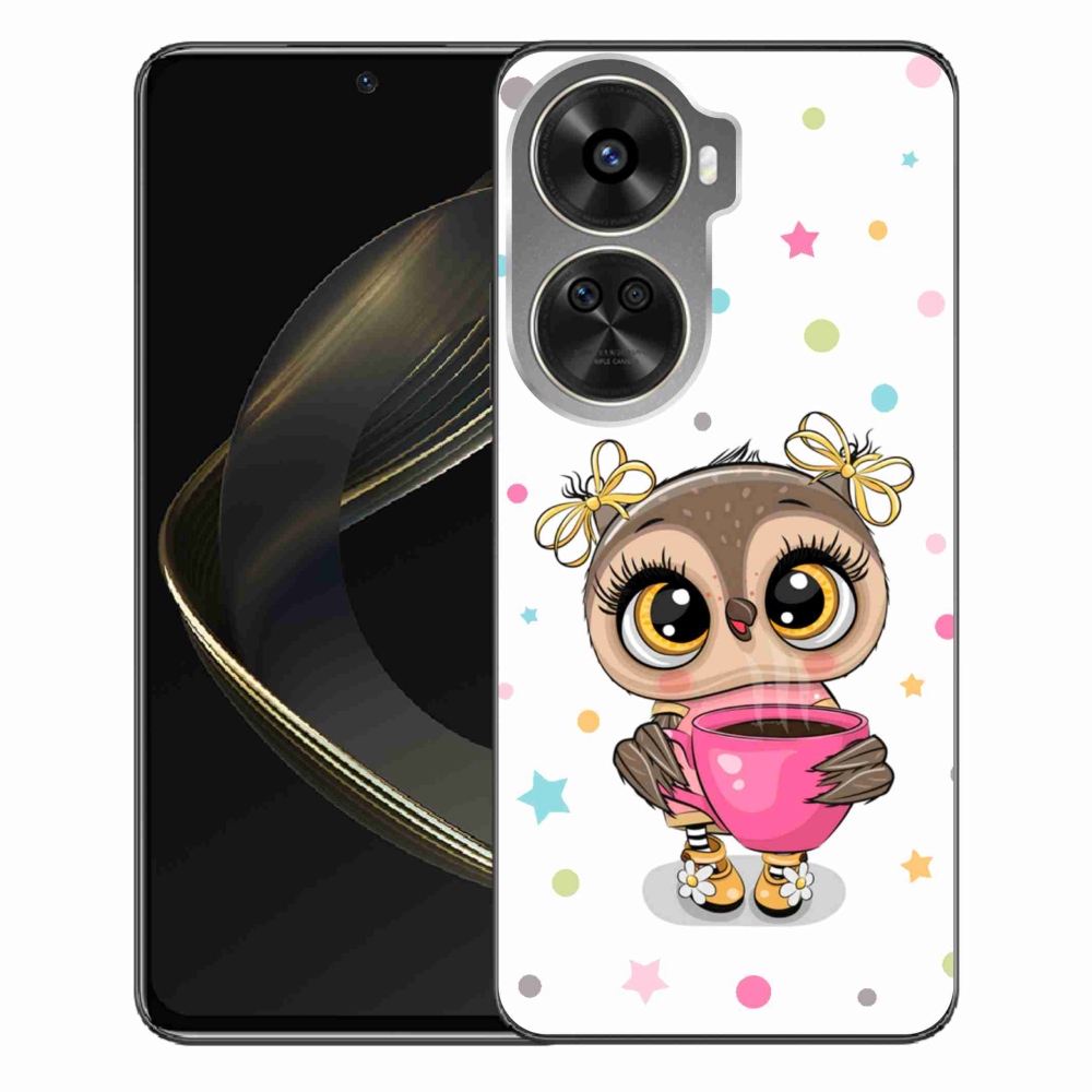 Gelový kryt mmCase na Huawei Nova 12 SE - kreslená sovička