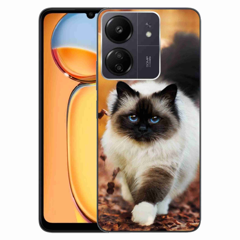 Gelový obal mmCase na Xiaomi Poco C65/Redmi 13C - kočka