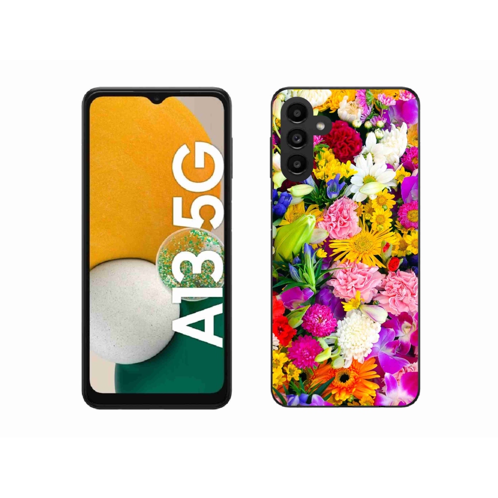 Gelový kryt mmCase na Samsung Galaxy A13 5G - květiny 12