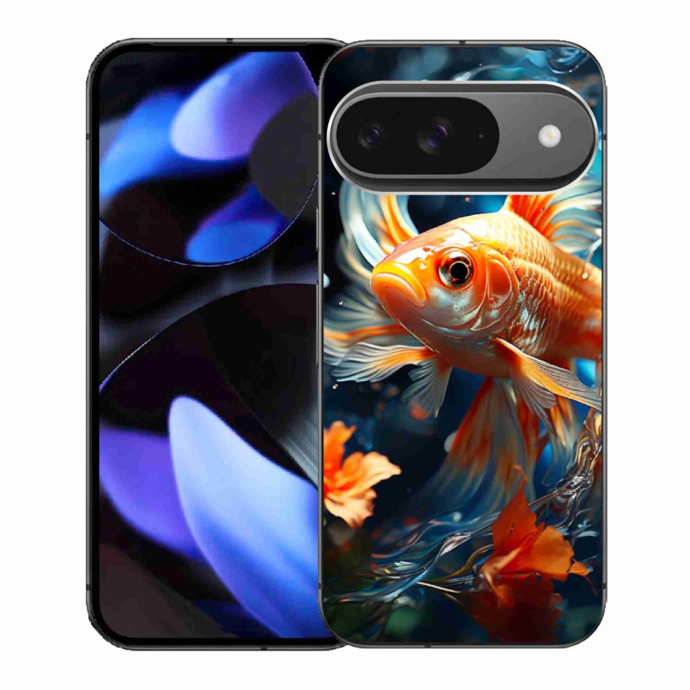 Gelový kryt mmCase na Google Pixel 9/9 Pro - rybka