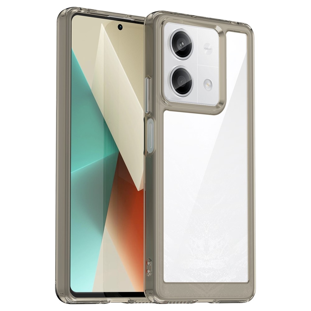 Gelový obal s pevnými zády na Xiaomi Redmi Note 13 5G - šedý