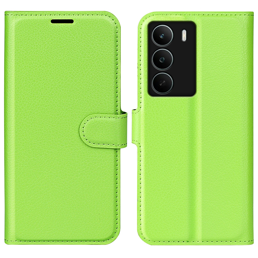 Litchi knížkové pouzdro na Realme C71 - zelené