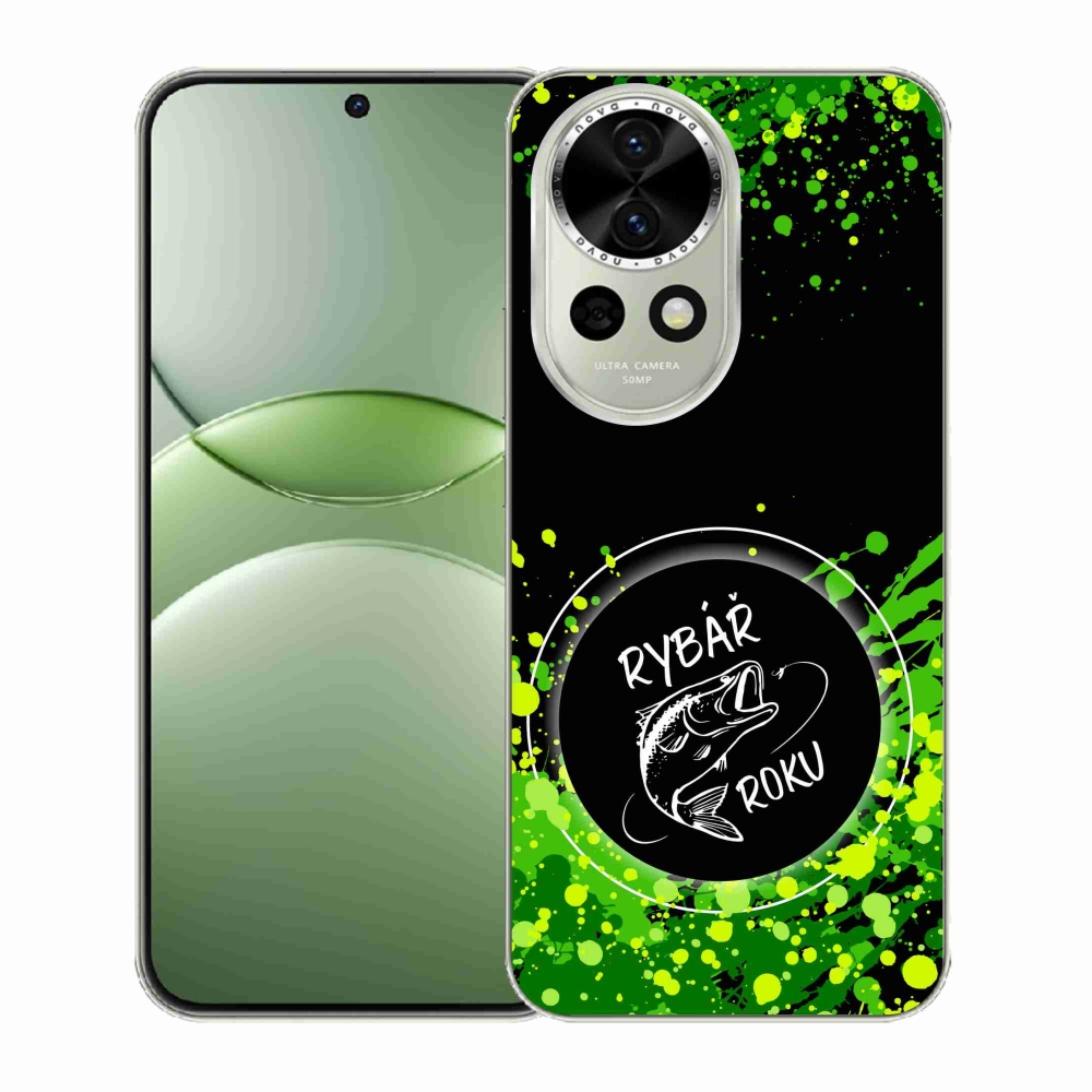 Gelový kryt mmCase na Huawei Nova 13 5G - rybář roku černé pozadí