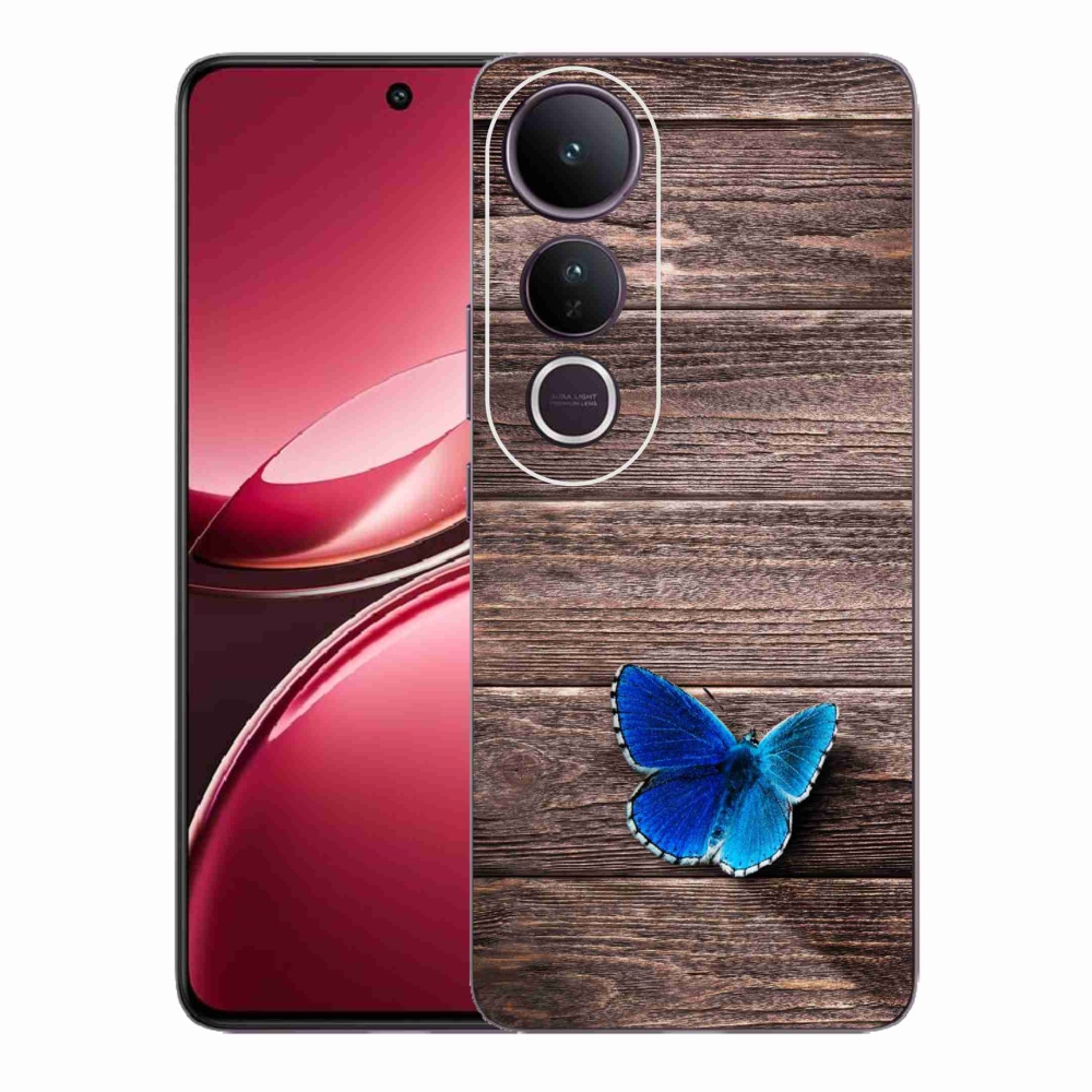 Gelový kryt mmCase na Vivo V50 Lite 4G/5G - modrý motýl 1
