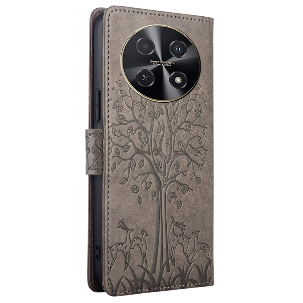 Tree knížkové pouzdro na Huawei Nova 12i - šedé