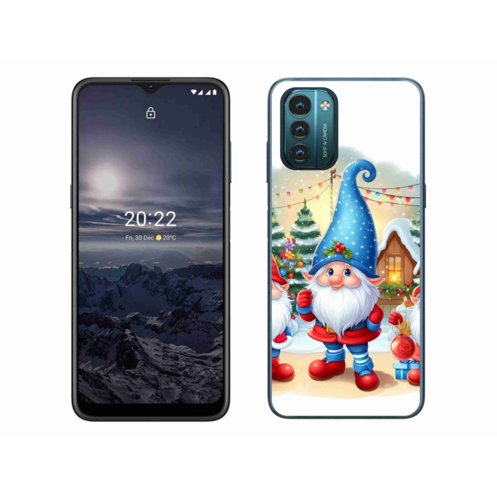 Gelový kryt mmCase na Nokia G11/G21 - vánoční skřítci