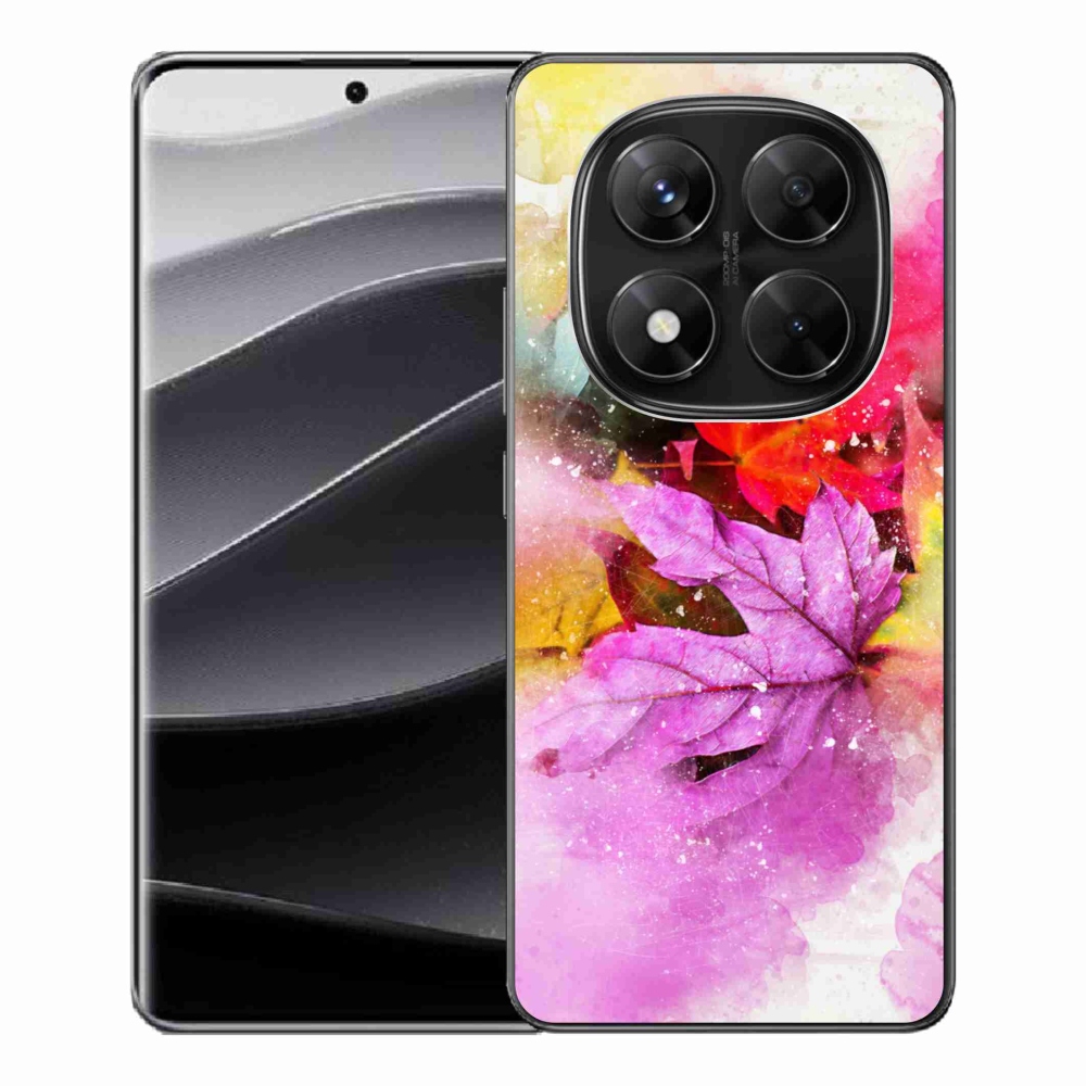 Gelový kryt mmCase na Xiaomi Redmi Note 14 Pro 5G/Poco X7 5G - barevné listy