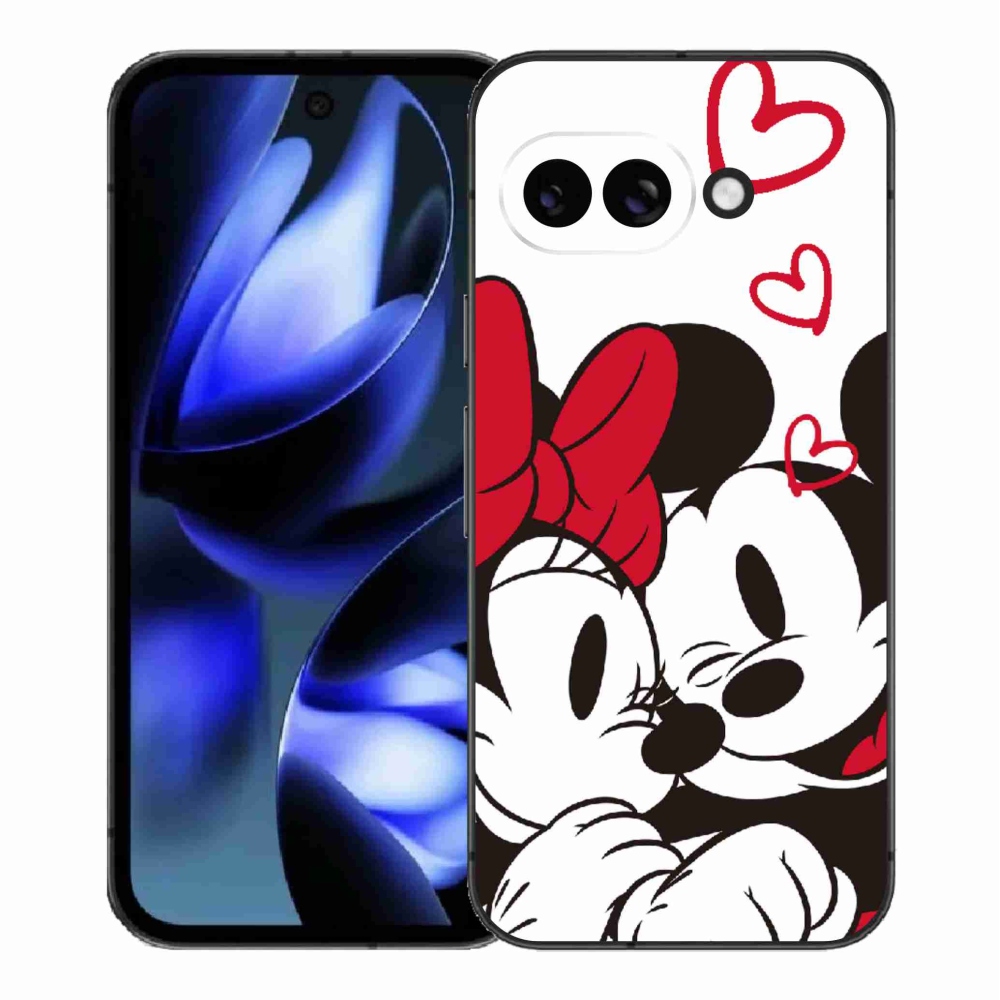 Gelový kryt mmCase na Google Pixel 9a - minnie a mickey