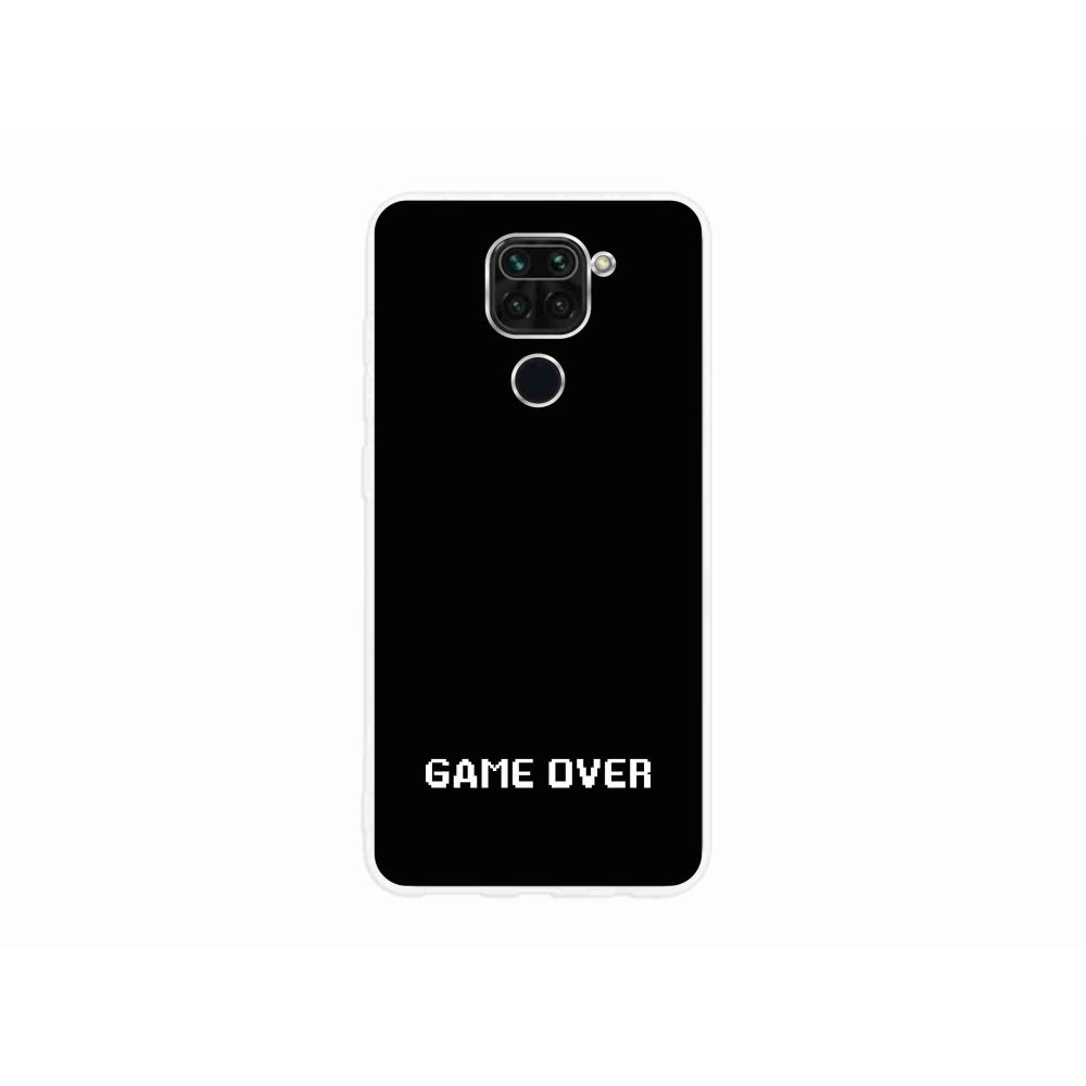 Gelový kryt mmCase na Xiaomi Redmi Note 9 - game over černé pozadí