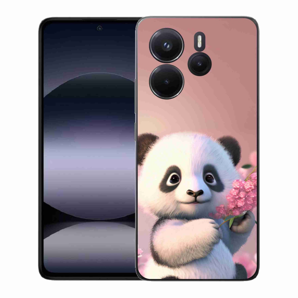 Gelový kryt mmCase na Xiaomi Redmi Note 14 - roztomilá panda