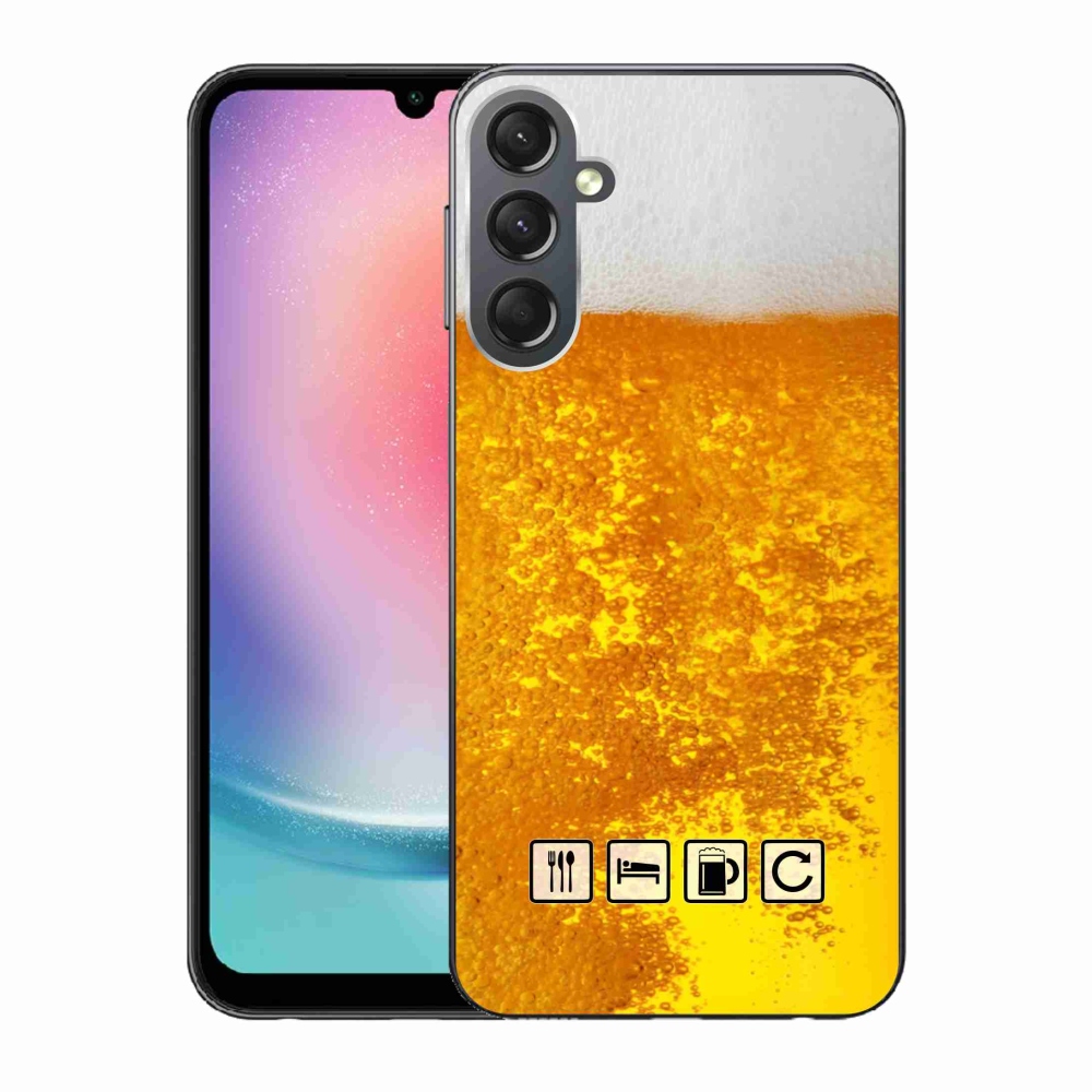 Gelový kryt mmCase na Samsung Galaxy A24 - pivní motiv 3