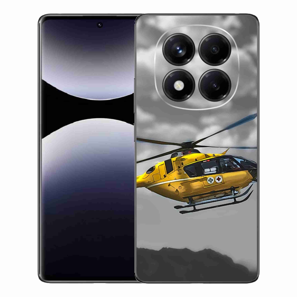 Gelový kryt mmCase na Xiaomi Redmi Note 14 Pro - žlutá helikoptéra