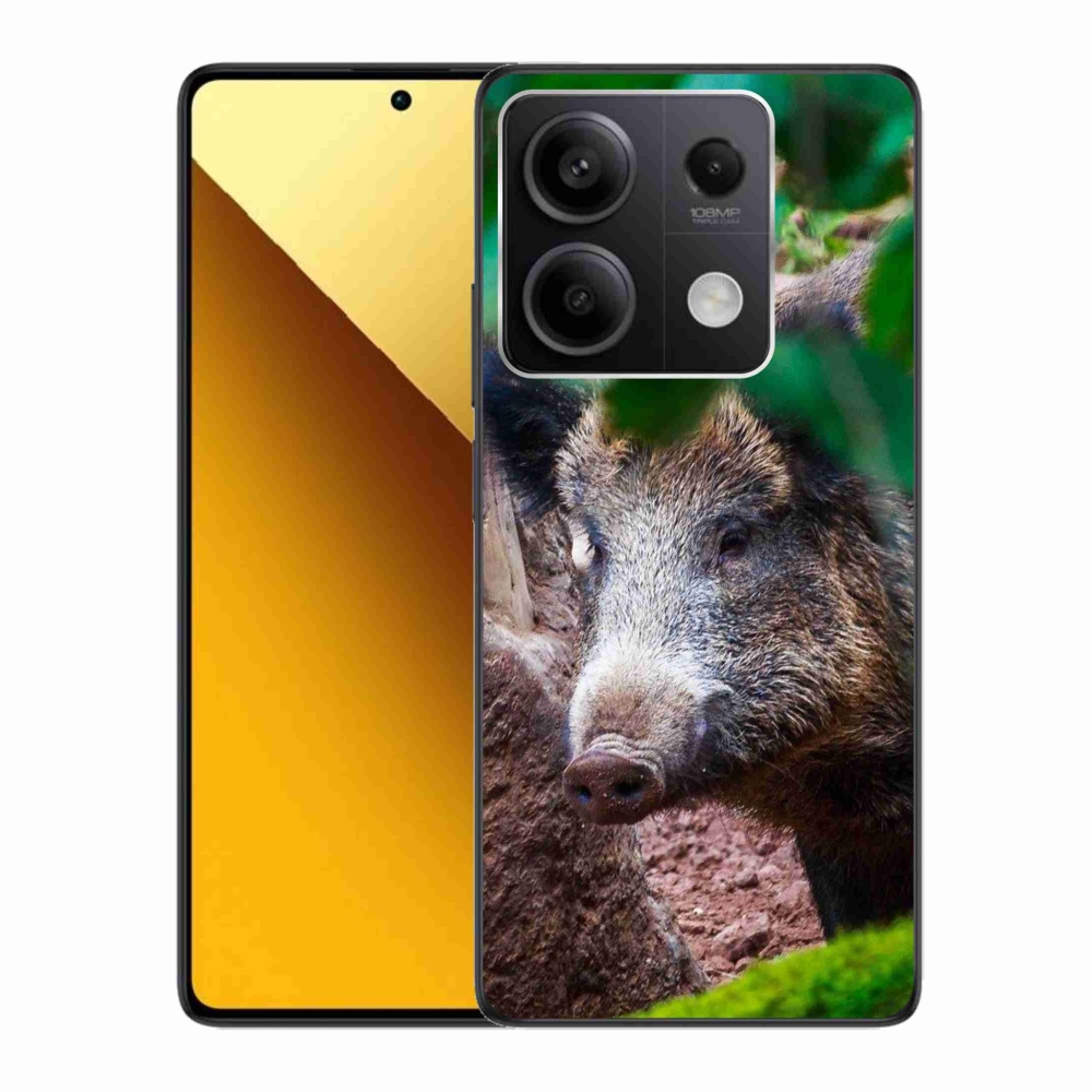 Gelový kryt mmCase na Xiaomi Redmi Note 13 5G - divoké prase