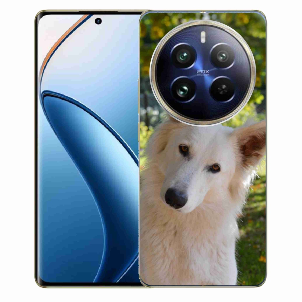 Gelový kryt mmCase na Realme 12 Pro 5G/12 Pro+ 5G - bílý švýcarský ovčák 1