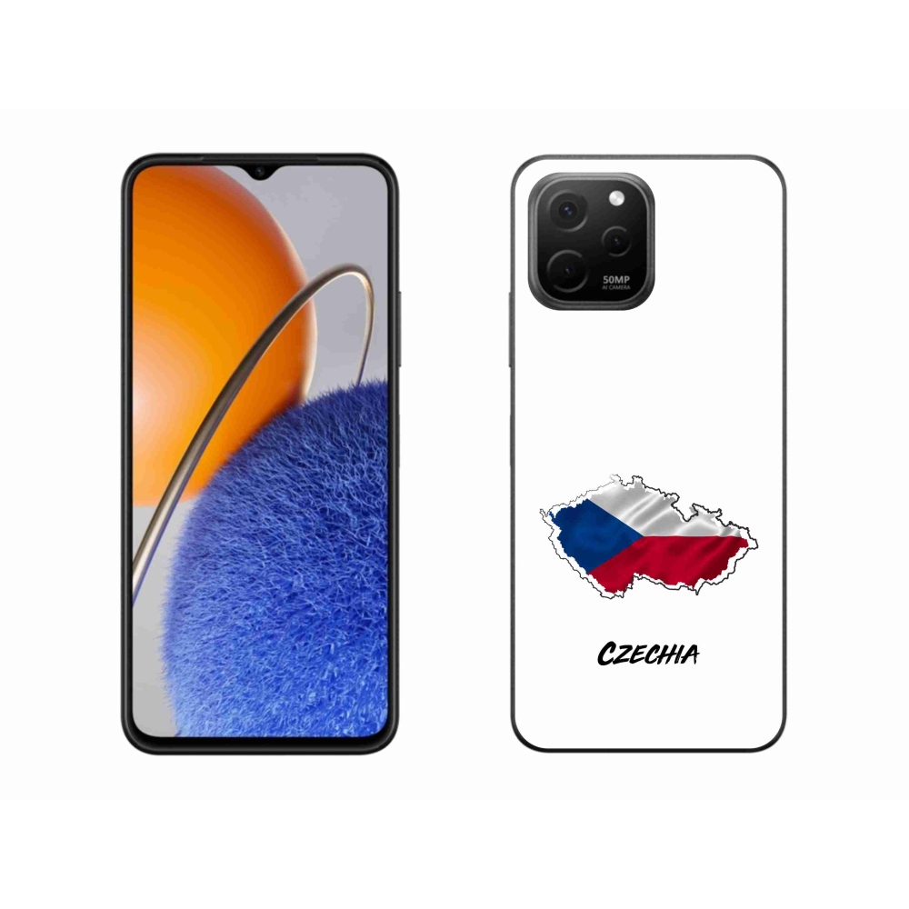 Gelový kryt mmCase na Huawei Nova Y61 - Czechia bílé pozadí