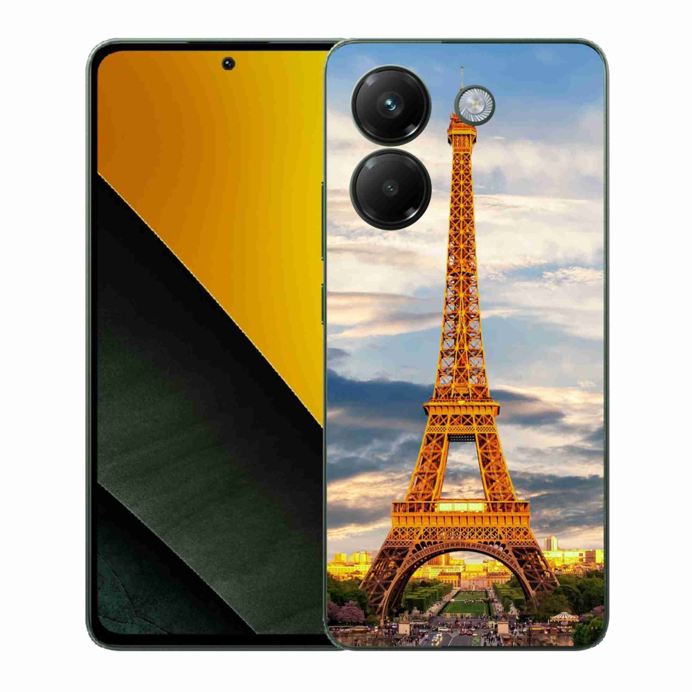 Gelový kryt mmCase na Xiaomi Poco M7 Pro 5G - eiffelova věž 3