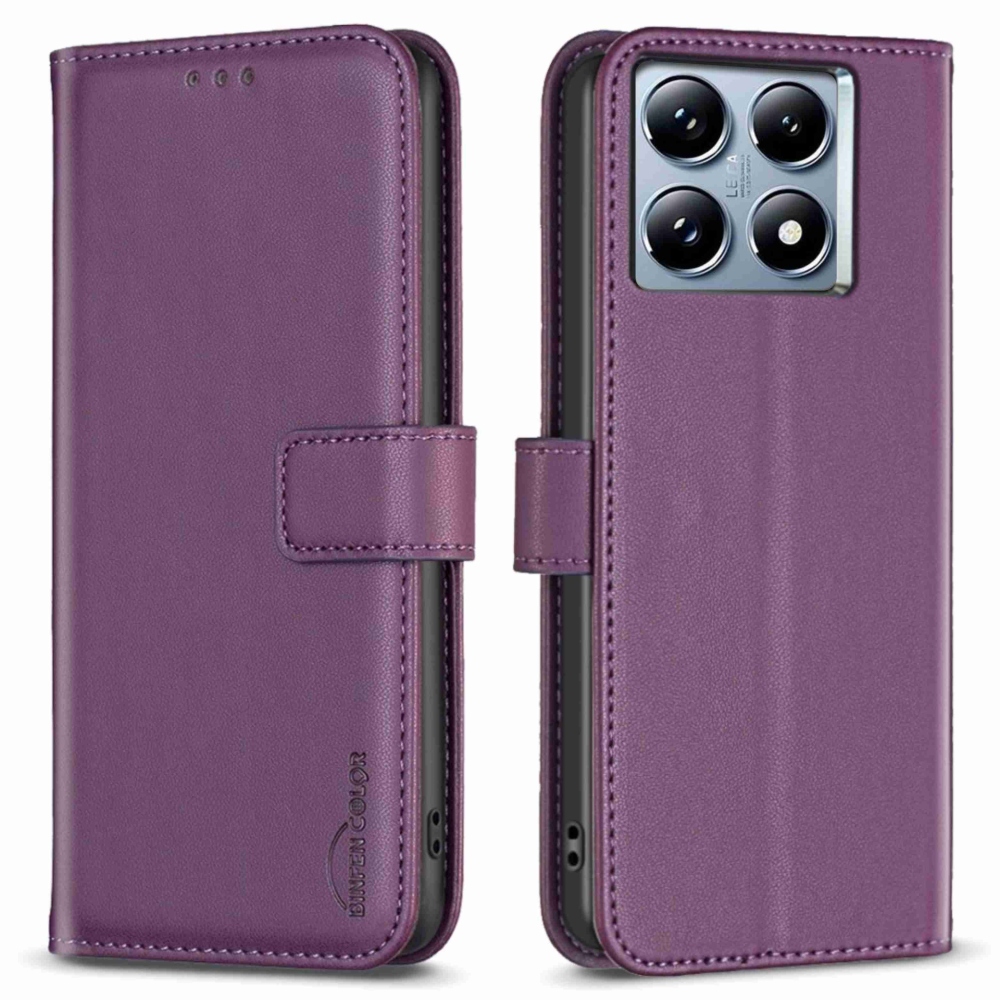 BNF knížkové pouzdro na Xiaomi 14T Pro - tmavěfialové