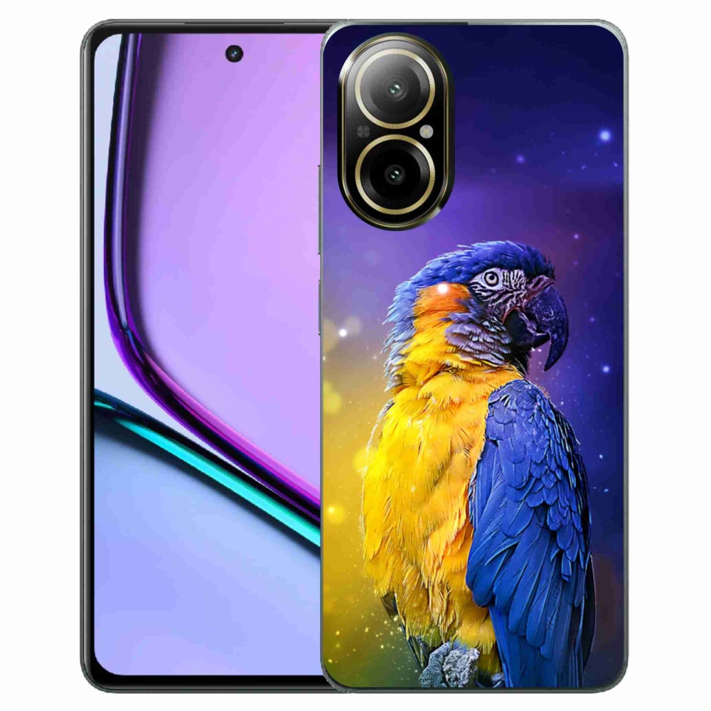 Gelový obal mmCase na Realme C67 - papoušek ara 1