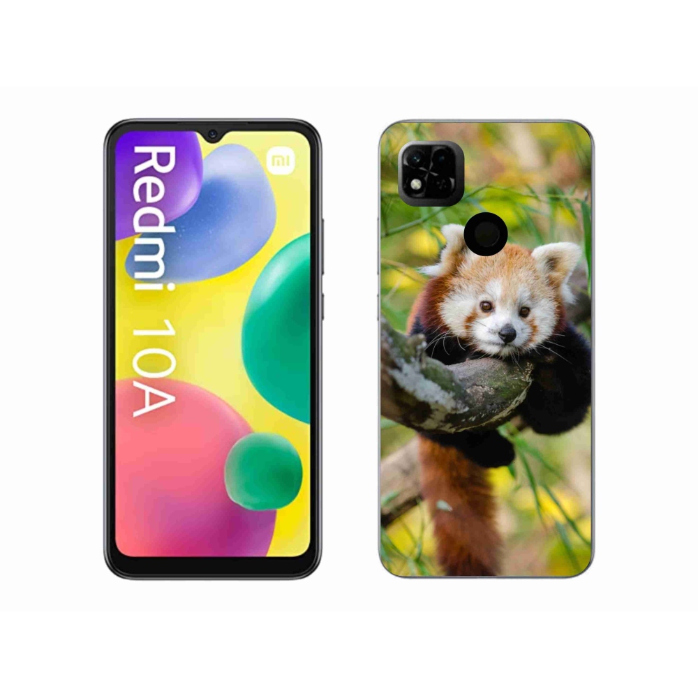 Gelový kryt mmCase na Xiaomi Redmi 10A - panda červená