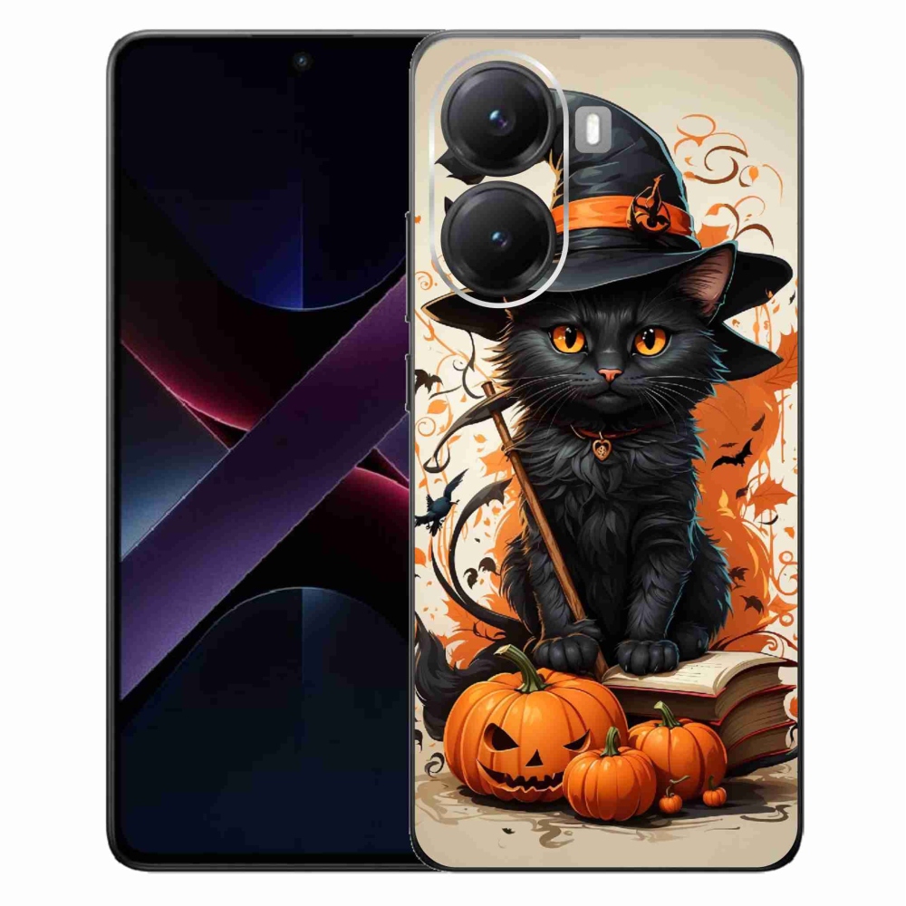 Gelový kryt mmCase na Xiaomi Poco X7 Pro 5G - kocour čaroděj