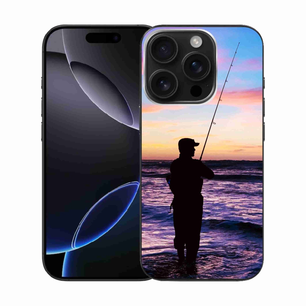Gelový kryt mmCase na iPhone 16 Pro - rybaření 1